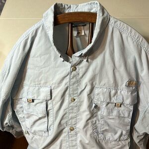 Columbia Sportswear men’s long sleeve vented back button up shirt